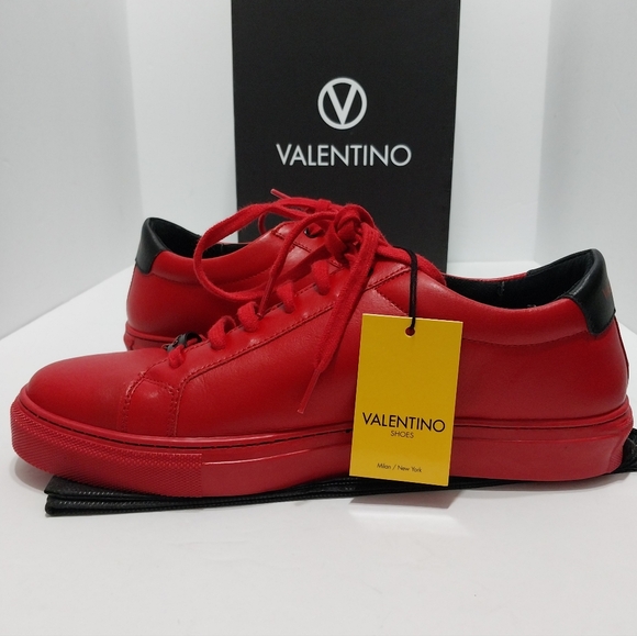 Valentino by Mario Petra Logo Leather Sneakers, NEW, Size 10.5 - Picture 8 of 14
